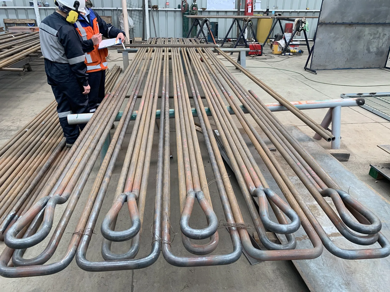 Serpentines de tubo caldera fabricados en la maestranza de LTF
