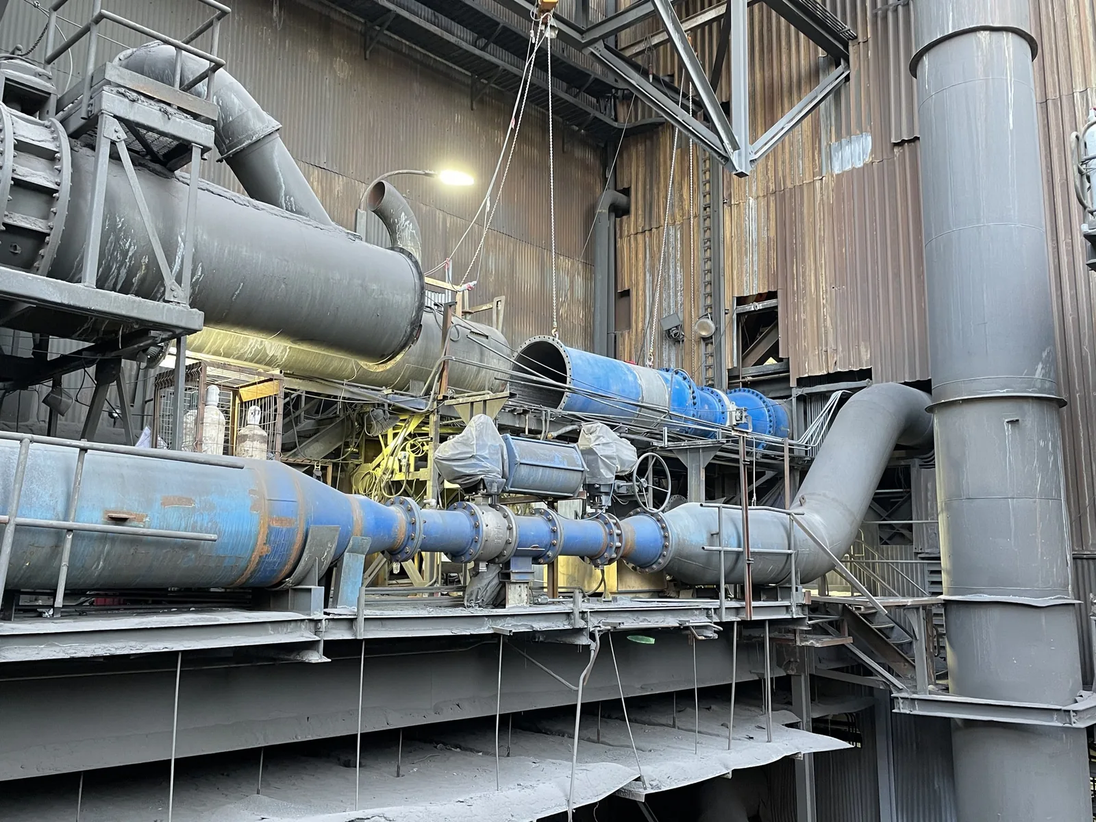 Líneas de oxígeno industrial