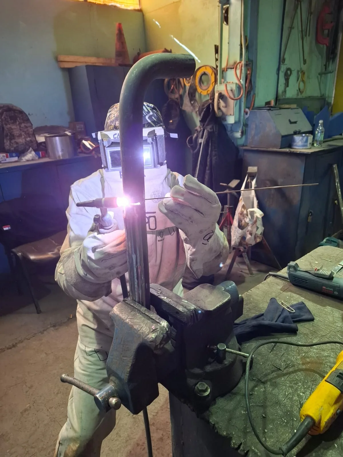 Soldadura en taller