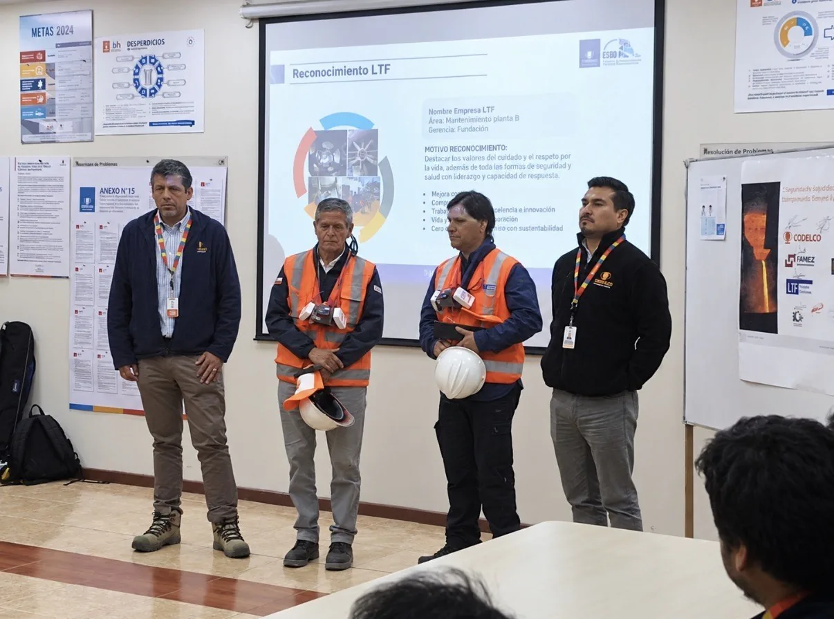 Premiación de la gerencia de la División Chuquicamata