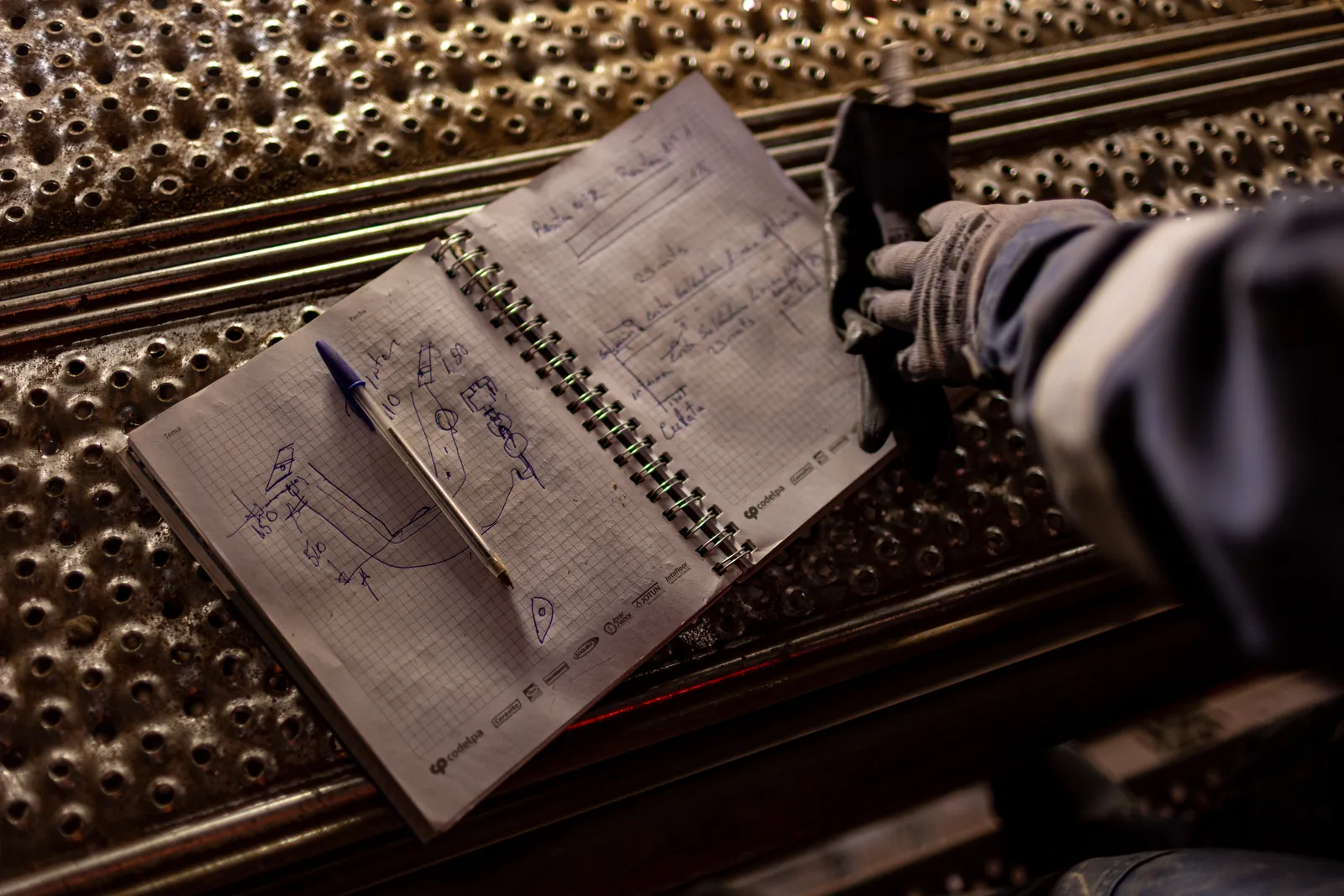 Notas y croquis de la mantención