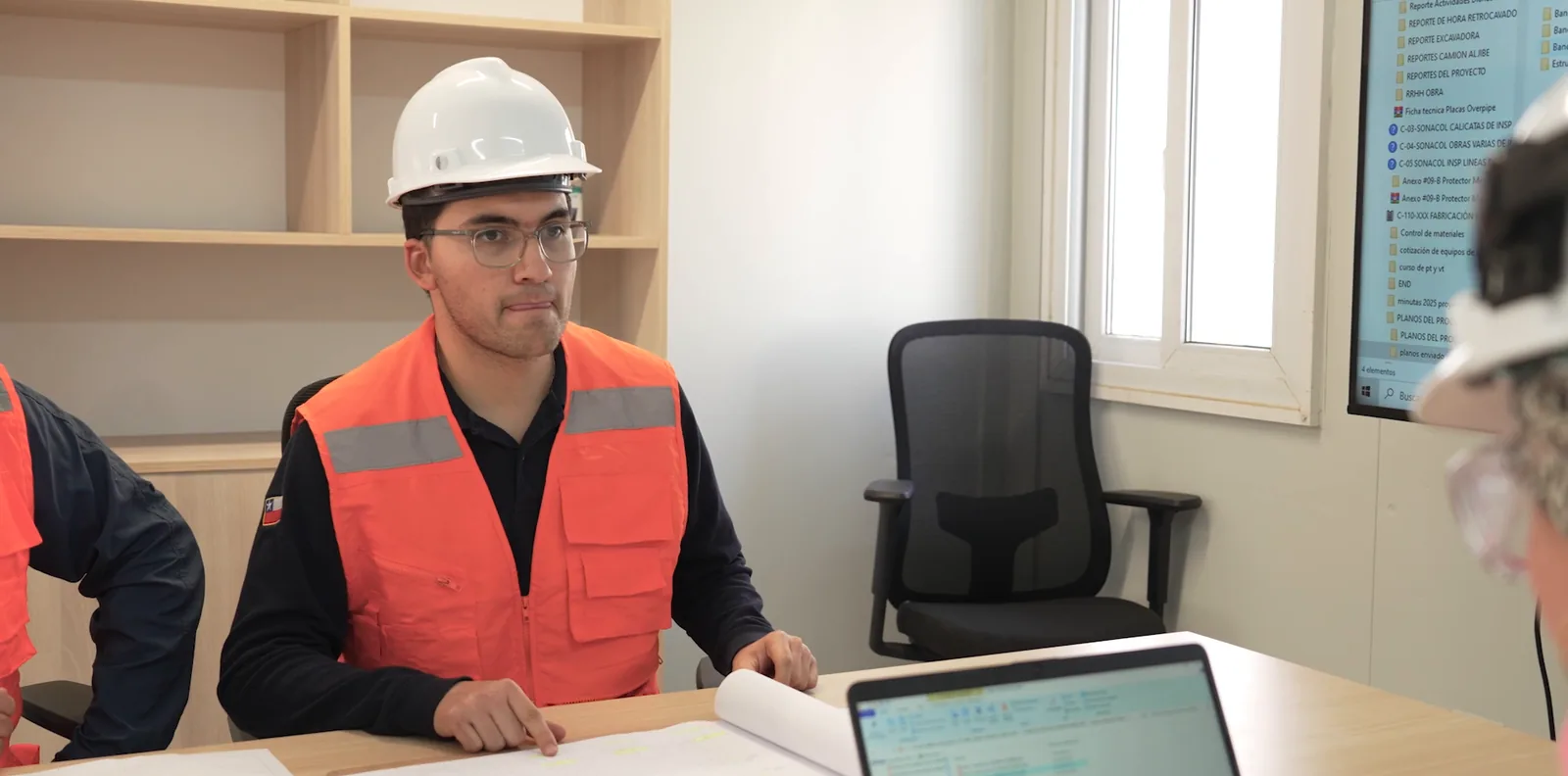 LTF engineer in the office
